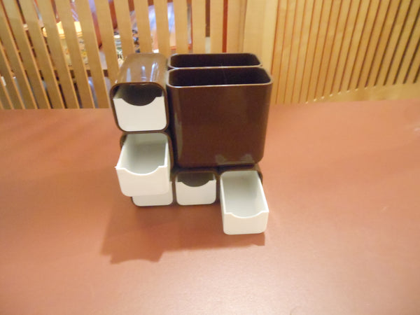 Vintage MOD Plastic Desk Caddy