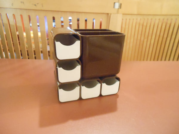Vintage MOD Plastic Desk Caddy