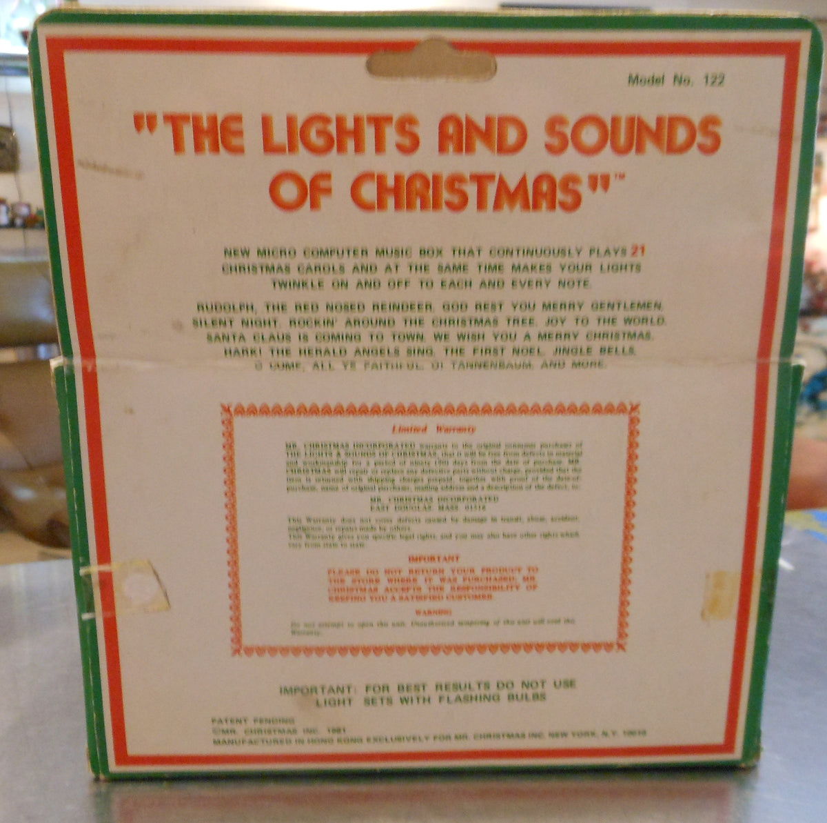 #3387【レトロで素敵】ミスタークリスマス ライト サウンド BOX 動作品 Le Chat Noir Boutique: Mr Christmas Dancing LIGHTS and
