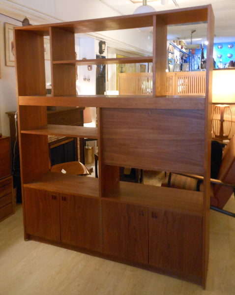 Large Teak Wall Unit