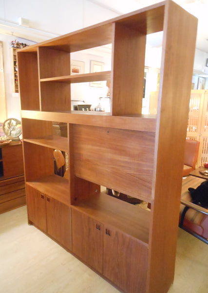 Large Teak Wall Unit