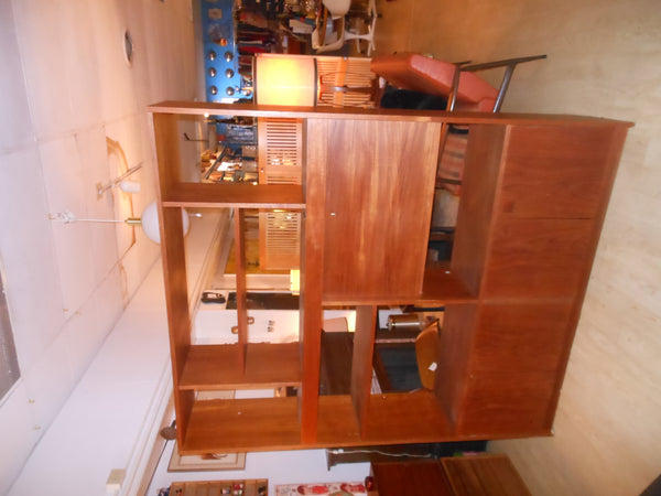 Large Teak Wall Unit