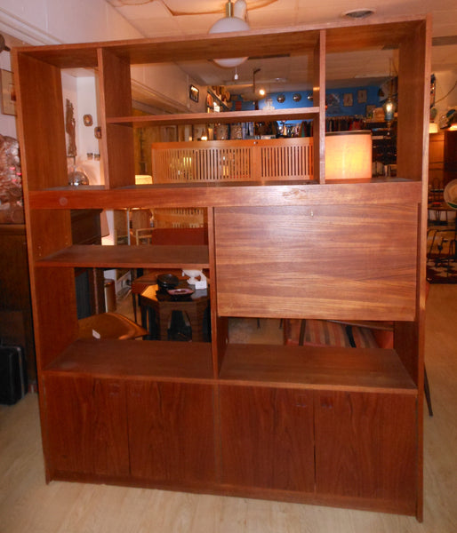 Large Teak Wall Unit
