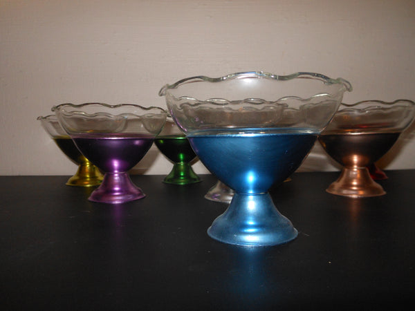 Set of 8 Aluminum Sherbet Bowls
