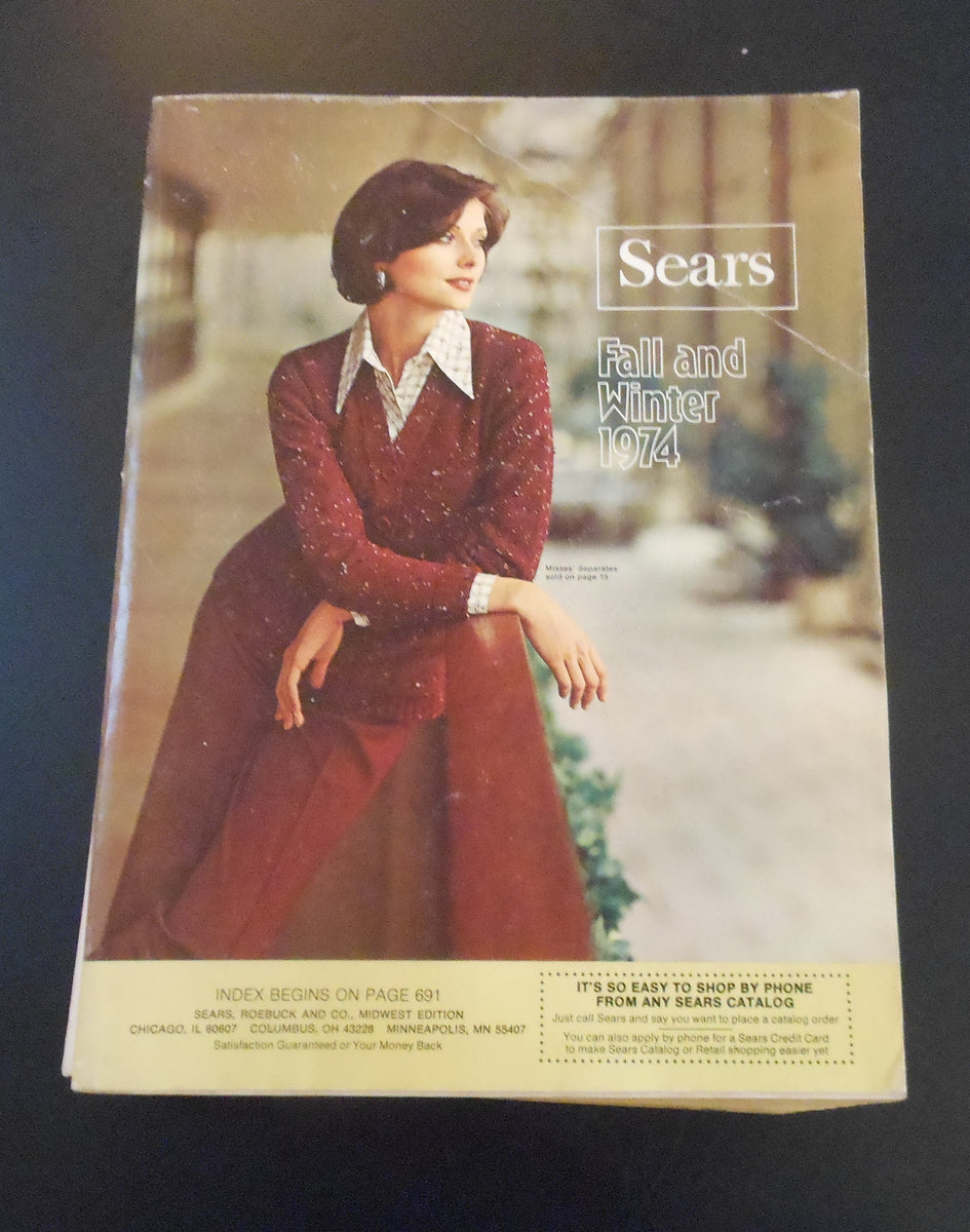 Rib - knit acrylic sweaters with Dacron polyester double-knit pants. 1974  Sears Fall-Winter catalog.