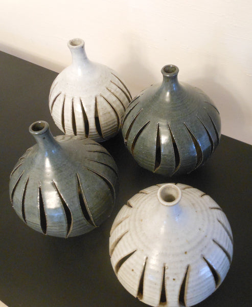 Pottery Pendants and Original Hardware