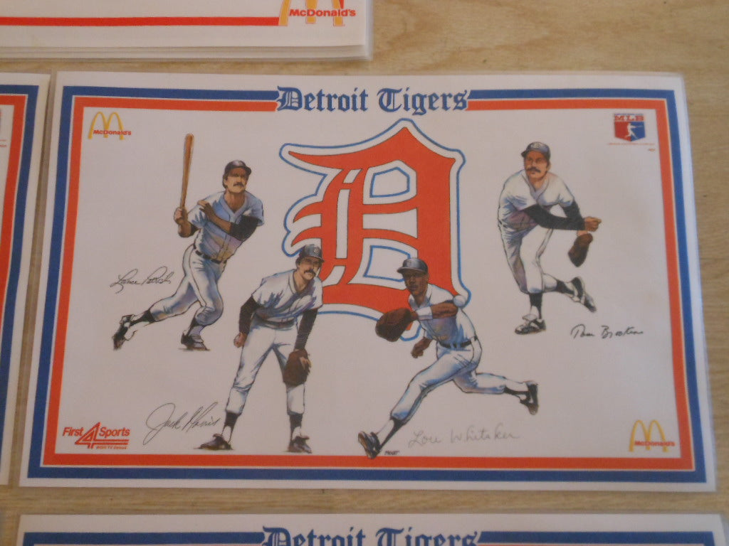McDonald's 1982 Milwaukee Brewers American League Champions Placemats