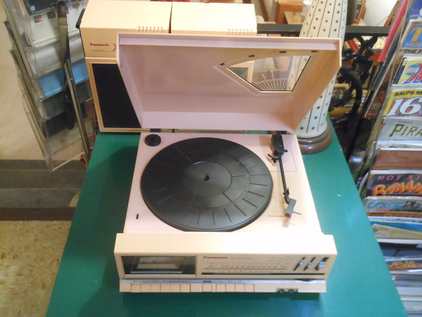 1985 Panasonic X7 Turntable, Cassette, Radio & Speakers Stereo