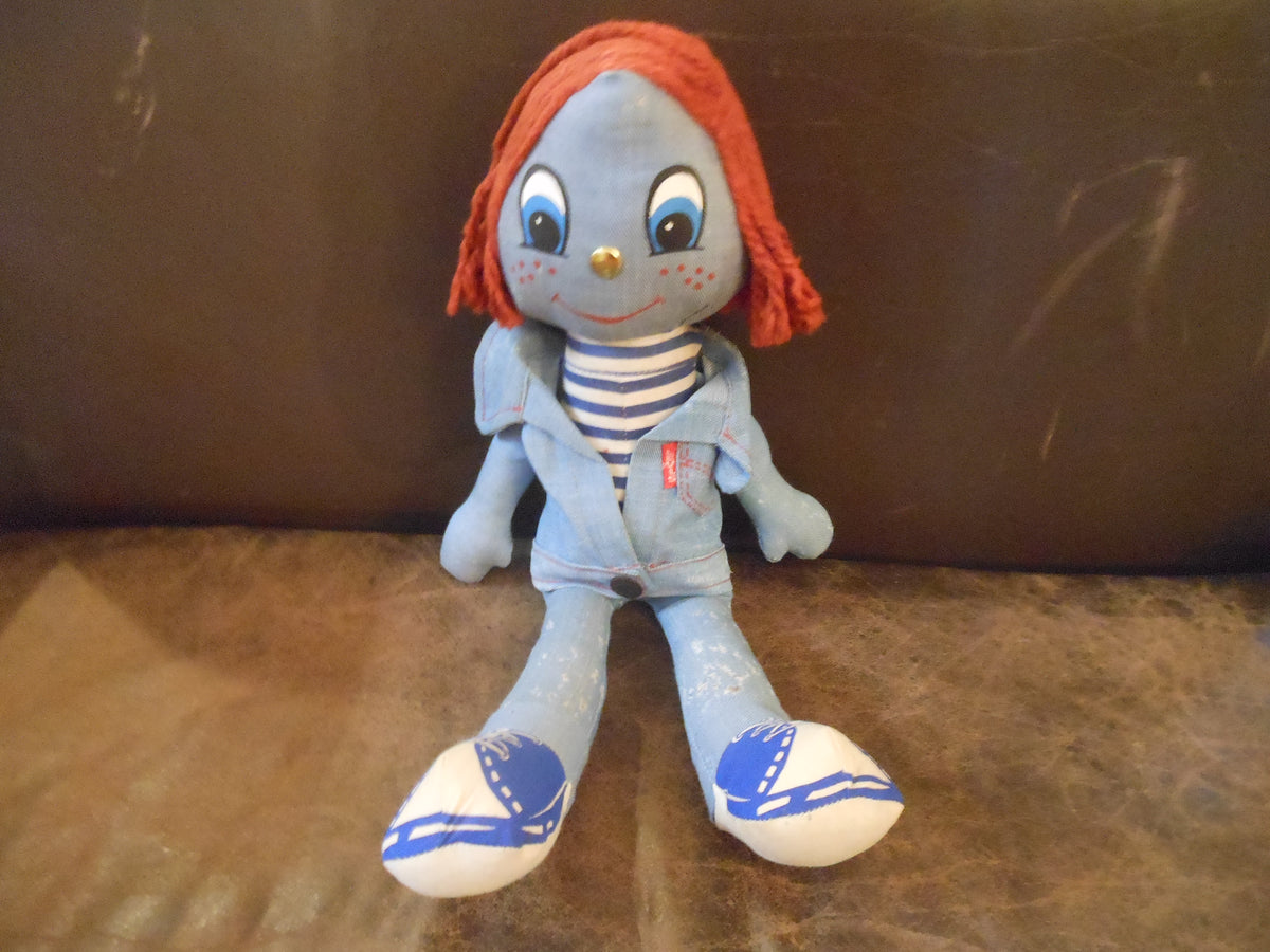 70's リーバイス ラグドール E 箱付き デッド ヴィンテージ オリジナル 70'S LEVI'S DENIM RAG DOLL BIG E VINTAGE☆1970年代