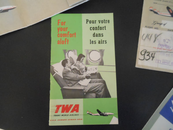 1950's TWA Flight Memorabilia