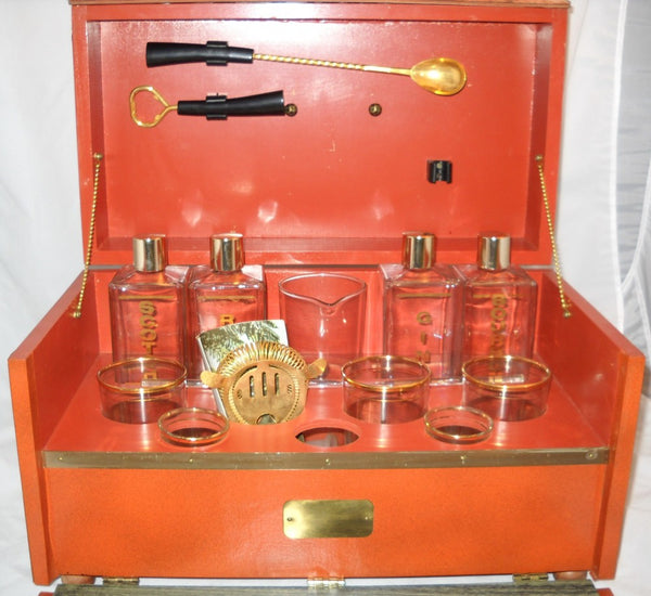 1950's Bookshelf Bar Set