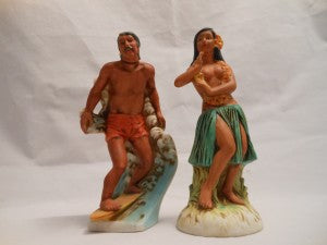Pair Okolehao Liqueur Bottles