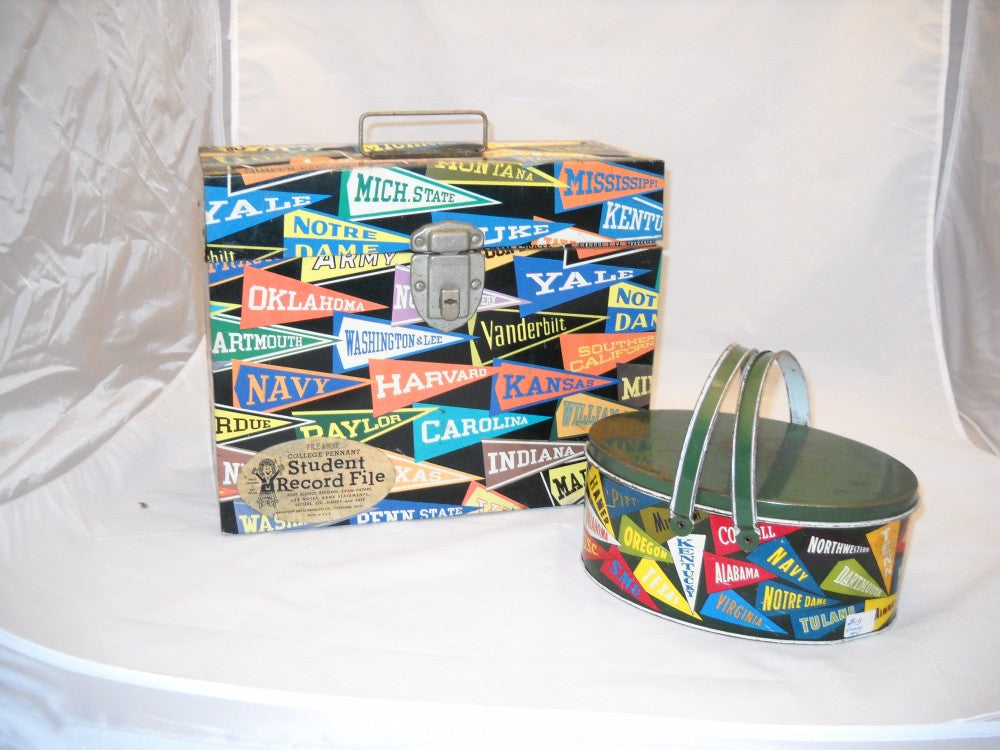 College Pennant Metal Boxes – Retro on 8th