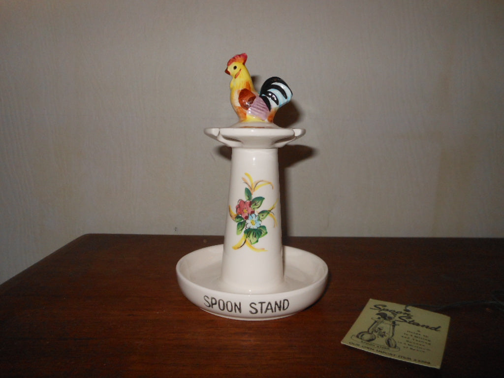 Vintage Japan Rooster Spoon Rest – Retro on 8th