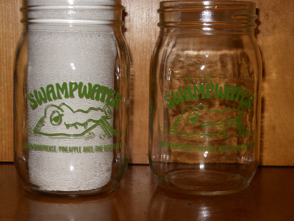 Vintage Swampwater Mason Jar Glasses