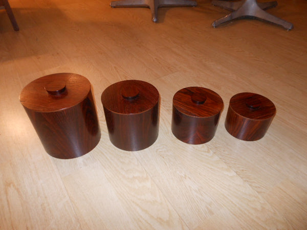 Wood Veneer Canister Set