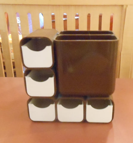 Vintage MOD Plastic Desk Caddy