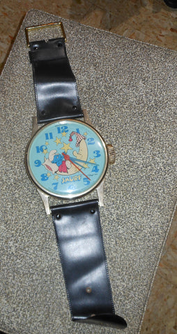 Vintage Giant Smurf Watch Clock