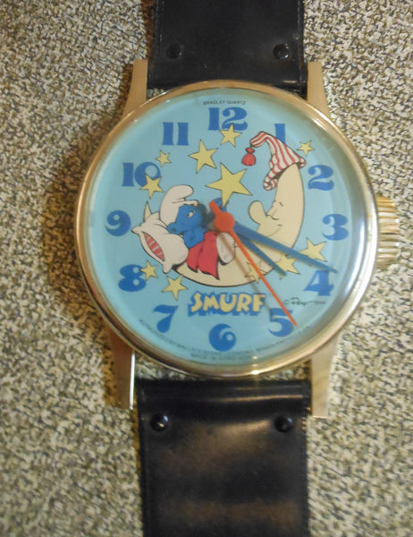 Vintage Giant Smurf Watch Clock