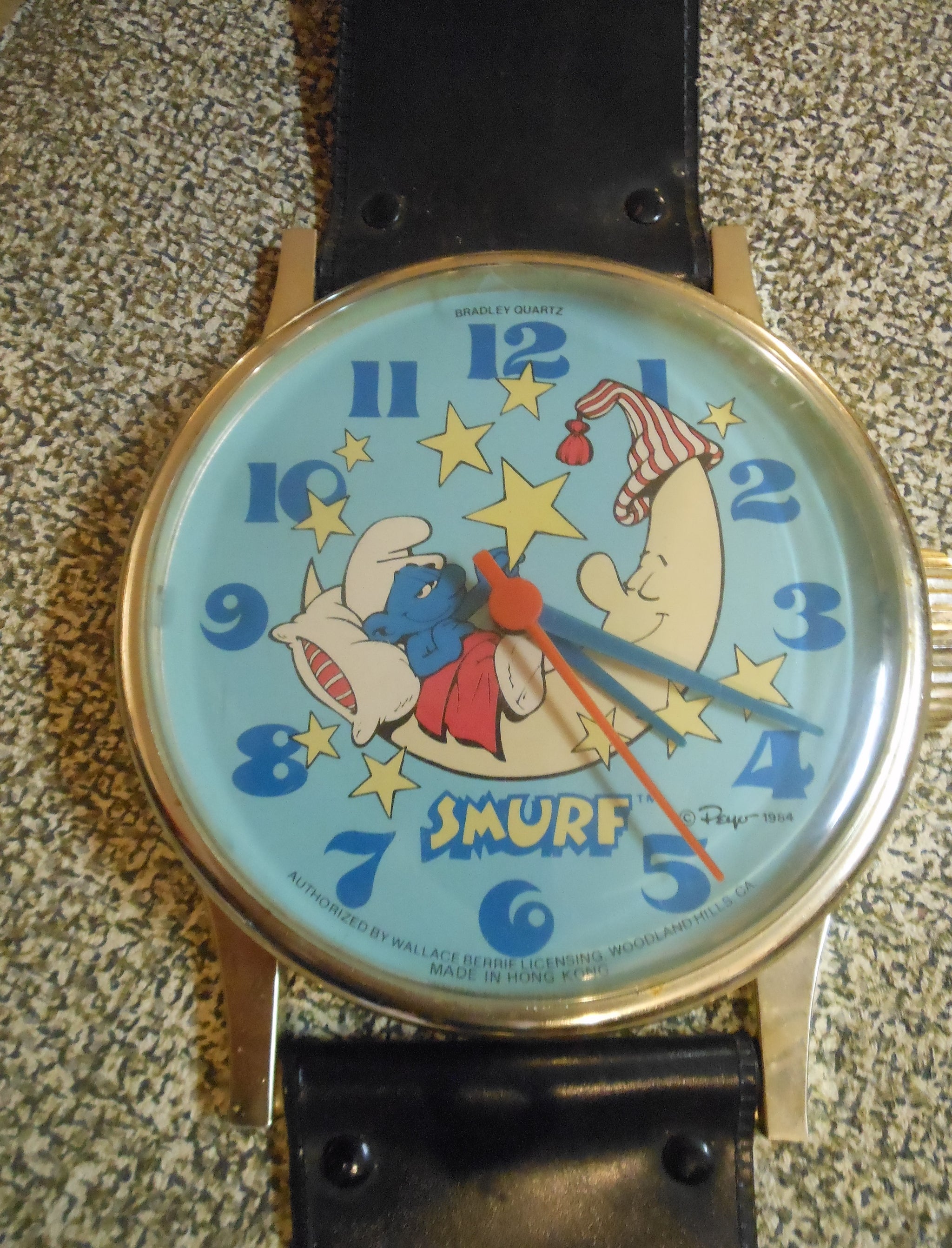 Smurf Time Kids Vintage Watch Smurf Love A Smurf Today Digital Watch by Bradley Time  main image 2