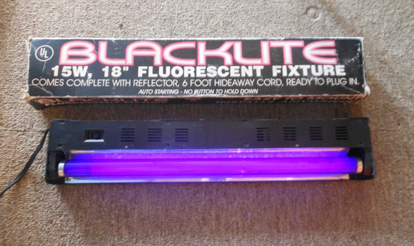 Vintage Super Lite Blacklite Light Fixture