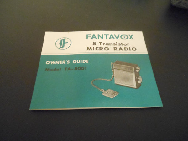 Vintage Fantavox Transistor Micro Radio