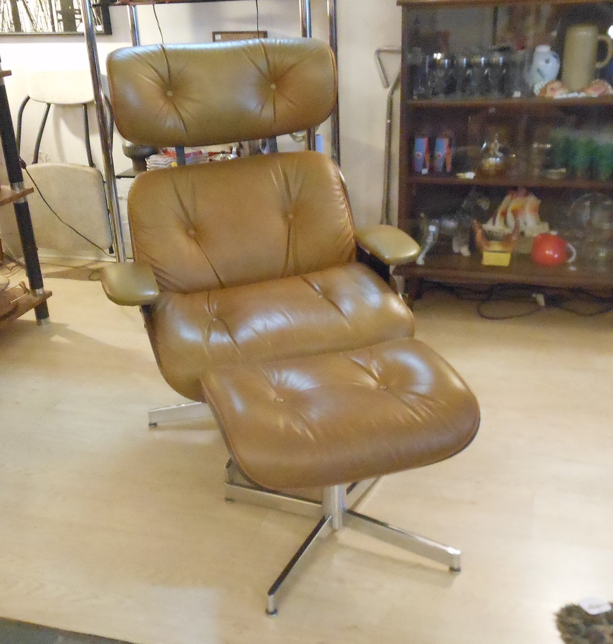 Selig Lounge Chair and Ottoman