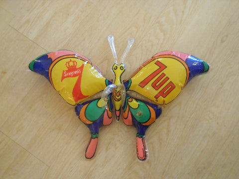 Inflatable Seagram's 7Up Butterfly w/ Peter Max like Graphics