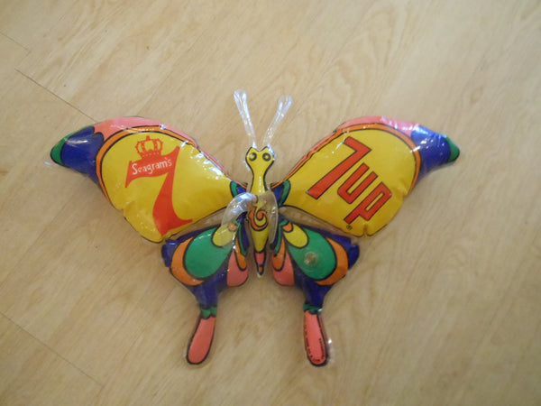 Inflatable Seagram's 7Up Butterfly w/ Peter Max like Graphics