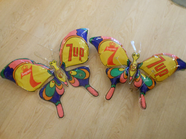 Inflatable Seagram's 7Up Butterfly w/ Peter Max like Graphics