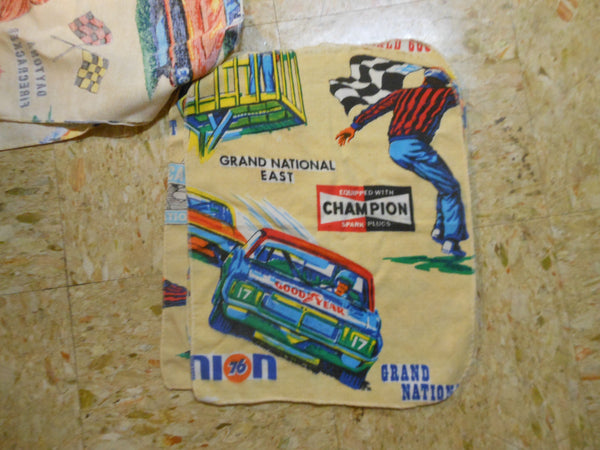 Vintage Daytona Grand National East Racing Fabric Squares