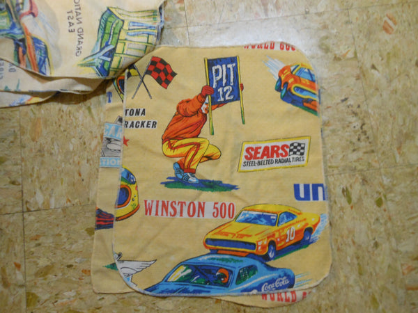 Vintage Daytona Grand National East Racing Fabric Squares