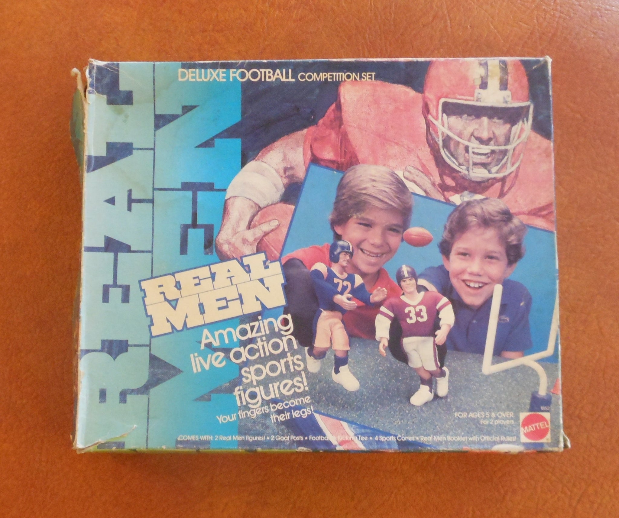 Vintage Mattel Real Men Finger Puppet Football Set
