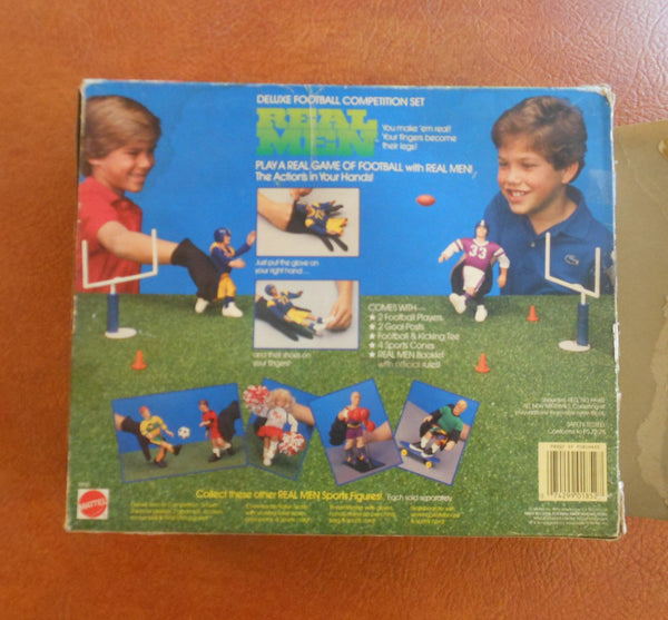 Vintage Mattel Real Men Finger Puppet Football Set