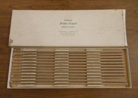 Box of MCM Danish Taper Candles
