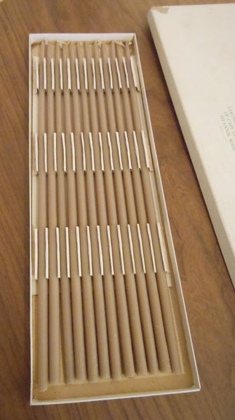 Box of MCM Danish Taper Candles
