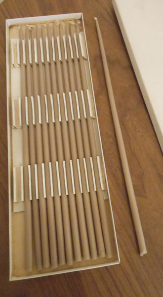 Box of MCM Danish Taper Candles
