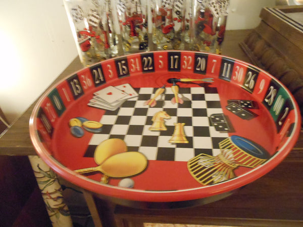 Hazel Atlas Casino Drinkware Set