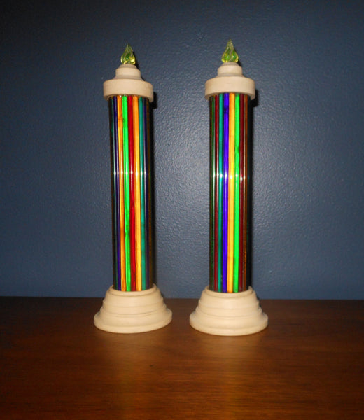 Vintage Pair of Paramount LUMINOR Candles by Raylite