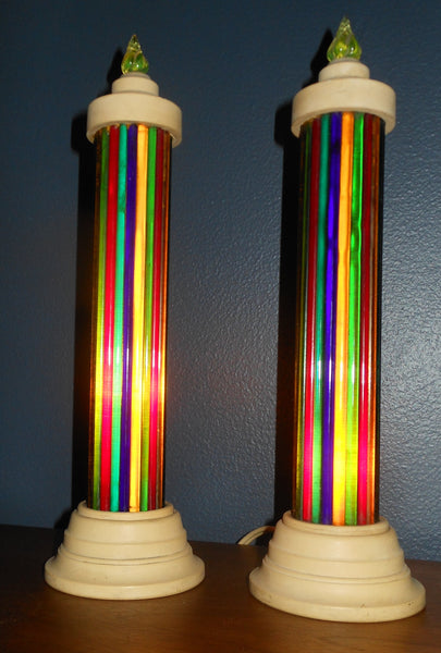 Vintage Pair of Paramount LUMINOR Candles by Raylite