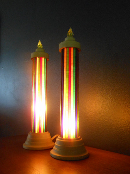 Vintage Pair of Paramount LUMINOR Candles by Raylite