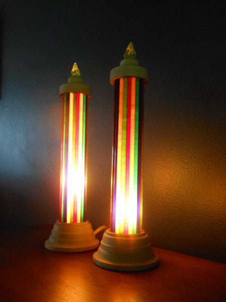Vintage Pair of Paramount LUMINOR Candles by Raylite