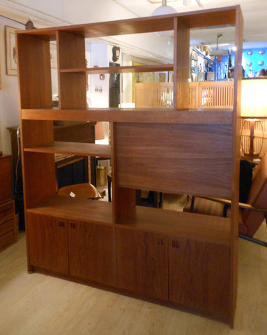 Large Teak Wall Unit