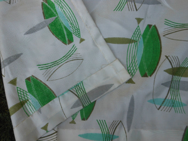 2 MCM Drape Panels Atomic Fish