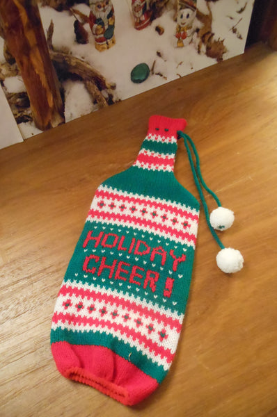 Vintage Wine Bottle Sweater