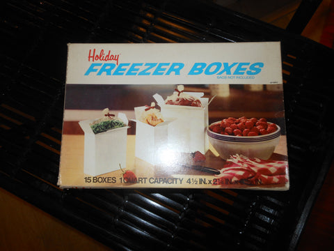 Vintage 70's Holiday Freezer Boxes