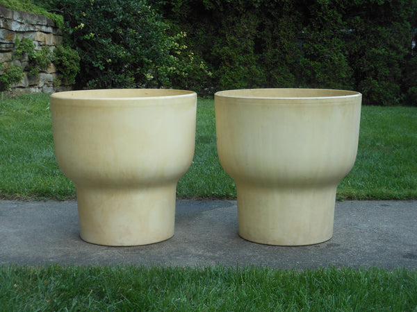 Pair of 70s Large Architectural Planters