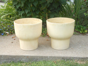 Pair of 70s Large Architectural Planters