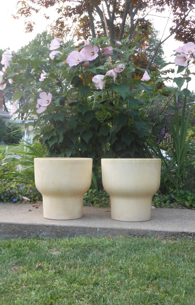 large architectural plant pots Pair of 70s Large Architectural Planters – Retro on 8th