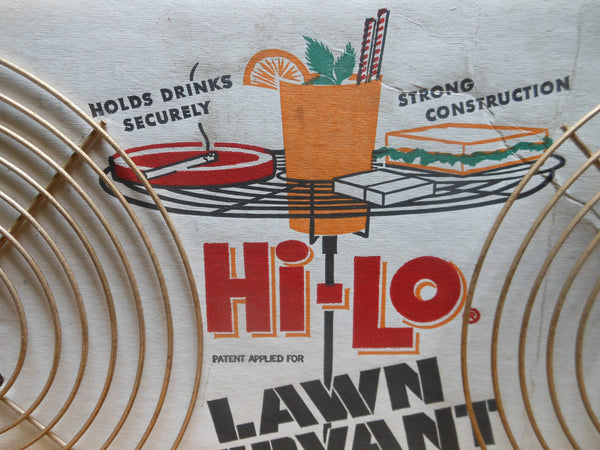 Vintage Hi-Lo Lawn Servant for Drinks, Snacks